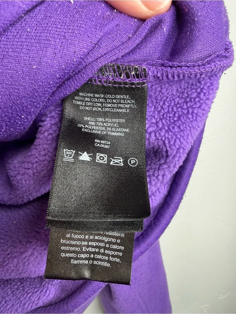 Vintage Columbia Sportswear Fleece Jacket Women's Small Purple - Picture 5 of 10